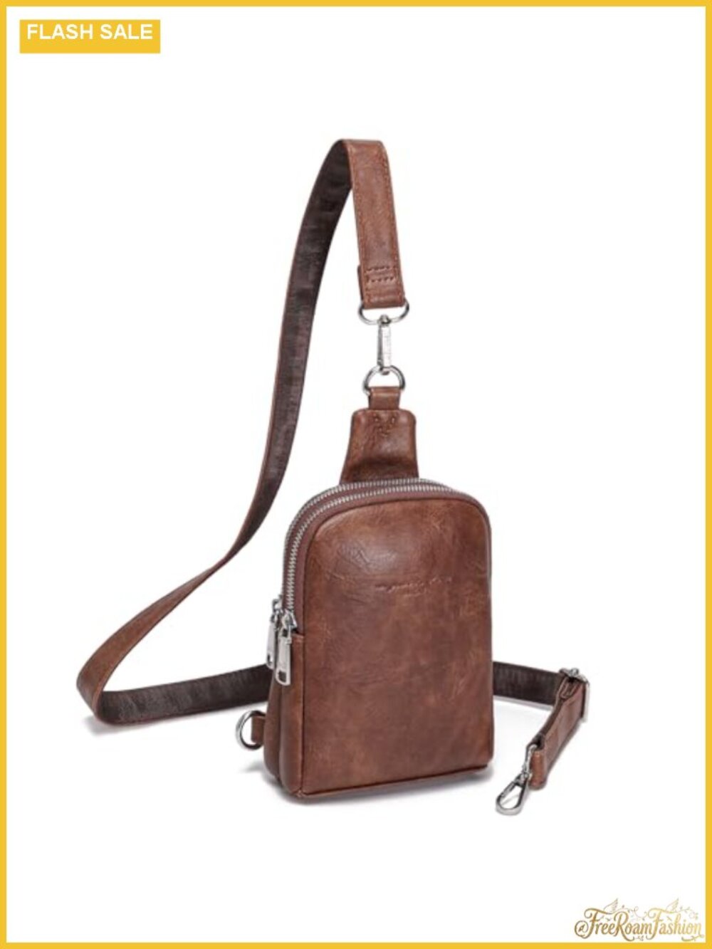 Small Anti Theft Crossbody Bag Faux Leather RFID Sling Purse
